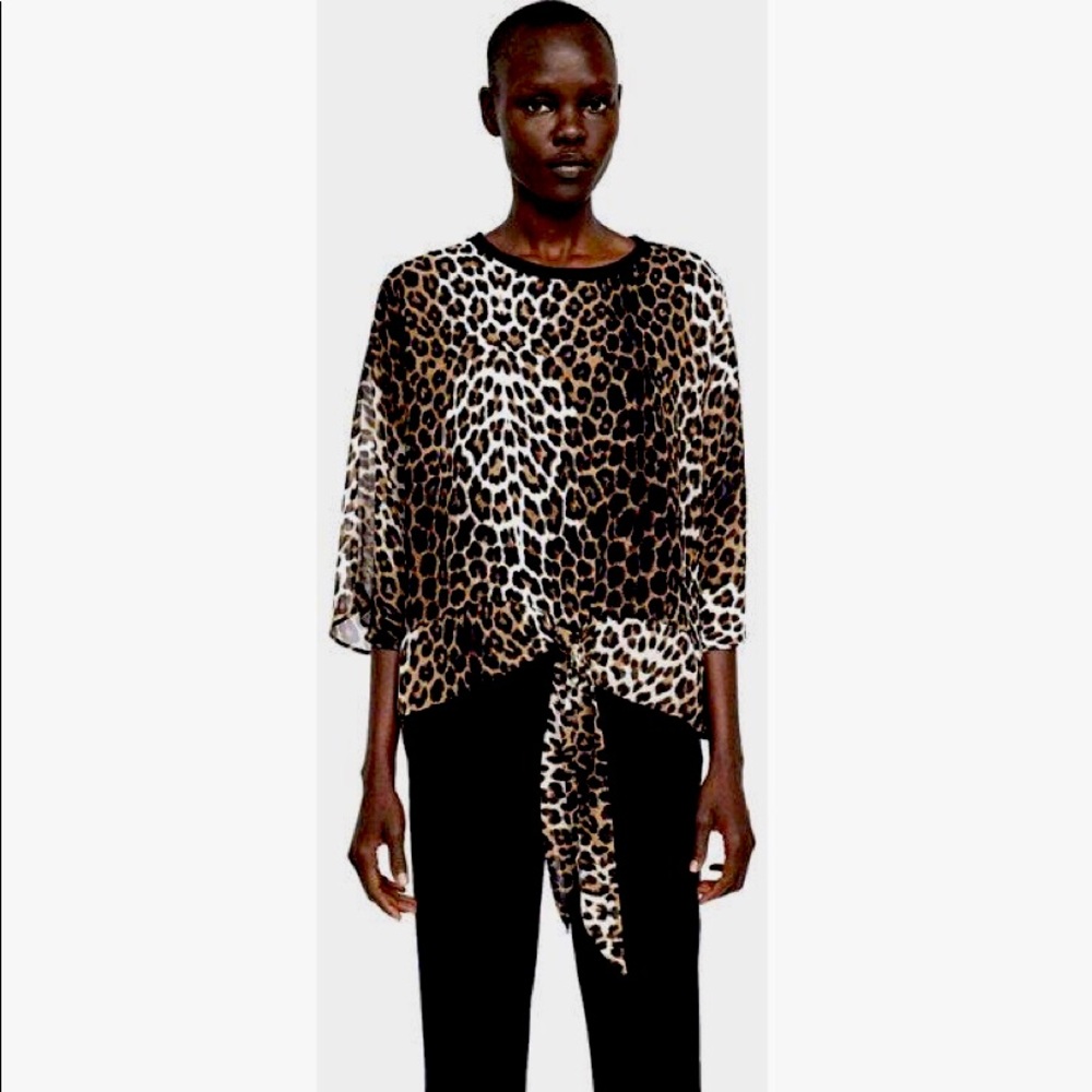 Animal Print Blouse Leopard
